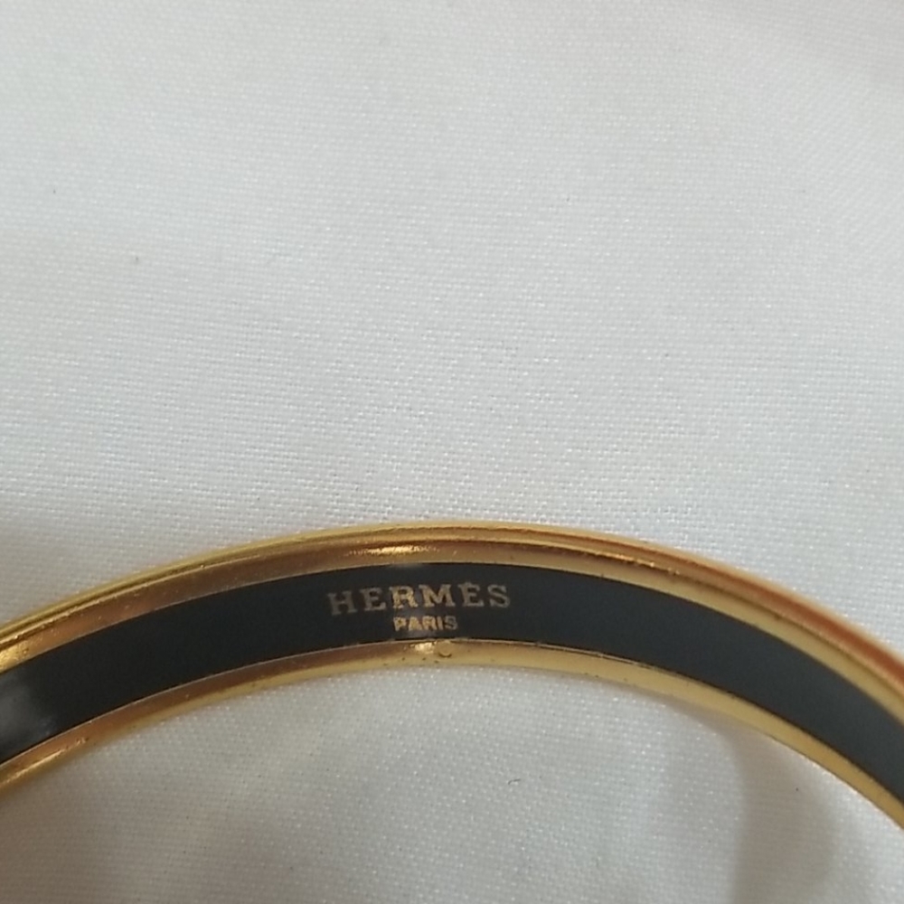 Pre owned  vintage  Hermes  enamel  bracelet - Picture 4 of 8